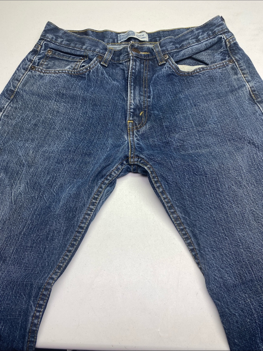 Signature by Levi Strauss Men's Faded Indigo Slim Straight Jeans